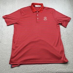 Winged Foot US Open Polo Shirt Men Large Red Golf Striped Bryson DeChambeau 2020